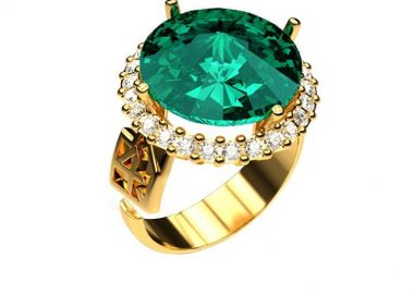 Δαχτυλίδι Από Ασήμι 925 Επιχρυσωμένο Με Swarovski EX34207 - AMOR AMOR - 