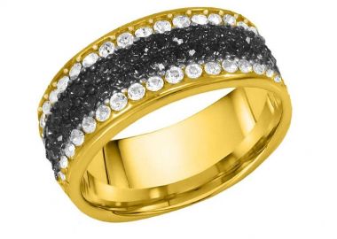Δαχτυλίδι Από Ασήμι 925 Επιχρυσωμενο Με Swarovski EX39369 - AMOR AMOR - 