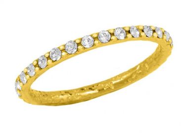 Δαχτυλίδι Από Ασήμι 925 Επιχρυσωμενο Με Swarovski EX39399 - AMOR AMOR - 