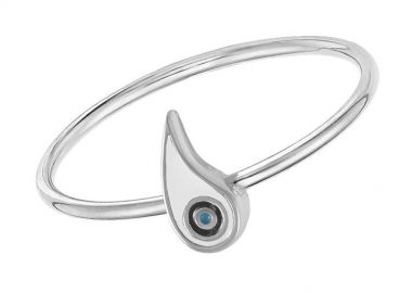 Δαχτυλίδι Από Ασήμι 925 Επιπλατινωμένο Με Ματάκι EX39413 - AMOR AMOR - 