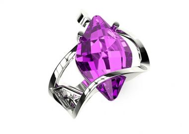 Δαχτυλίδι Από Ασήμι 925 Επιπλατινωμένο Με Swarovski EX34203 - AMOR AMOR - 