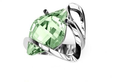 Δαχτυλίδι Από Ασήμι 925 Επιπλατινωμένο Με Swarovski EX34218 - AMOR AMOR - 