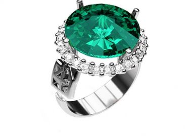 Δαχτυλίδι Από Ασήμι 925 Επιπλατινωμένο Με Swarovski EX34224 - AMOR AMOR - 