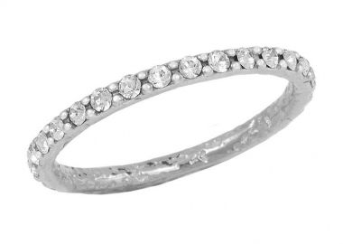 Δαχτυλίδι Από Ασήμι 925 Επιπλατινωμένο Με Swarovski EX39398 - AMOR AMOR - 