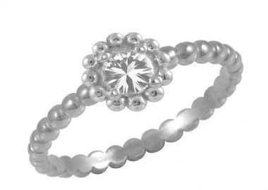 Δαχτυλίδι Από Ασήμι 925 Επιπλατινωμένο Με Swarovski EX39441 - AMOR AMOR - 