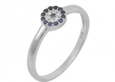 Δαχτυλίδι Από Ασήμι 925 Ματάκι SS38952 - AMOR AMOR - 