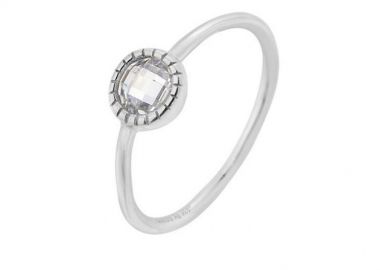 Δαχτυλίδι Από Ασήμι 925 Μονόπετρο Με Ζιργκόν PS30843 - AMOR AMOR - 