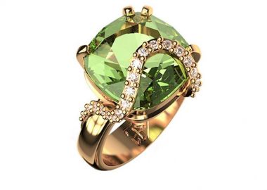 Δαχτυλίδι Από Ασήμι 925 Ροζ Επιχρυσωμένο Με Swarovski EX34211 - AMOR AMOR - 