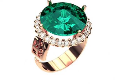 Δαχτυλίδι Από Ασήμι 925 Ροζ Επιχρυσωμένο Με Swarovski EX34223 - AMOR AMOR - 