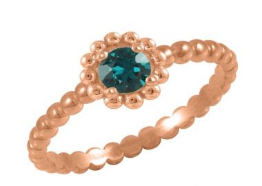 Δαχτυλίδι Από Ασήμι 925 Ροζ Επιχρυσωμένο Με Swarovski EX39431 - AMOR AMOR - 