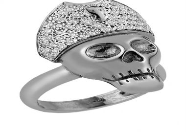 Δαχτυλίδι από ασήμι με νεκροκεφαλή -  - 