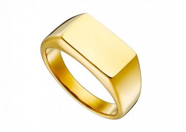 Δαχτυλίδι Από Ατσάλι Επιχρυσωμένο AS31071 - AMOR AMOR - 