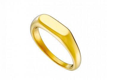 Δαχτυλίδι Από Ατσάλι Επιχρυσωμένο AS31080 - AMOR AMOR - 