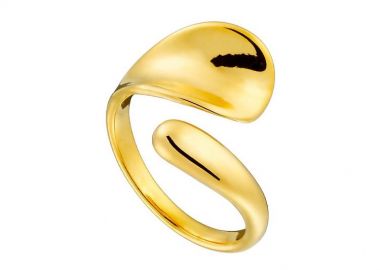 Δαχτυλίδι από Ατσάλι Επιχρυσωμένο AS36051 - AMOR AMOR - 
