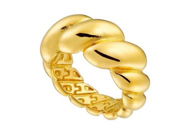 Δαχτυλίδι από Ατσάλι Επιχρυσωμένο AS36057 - AMOR AMOR - 