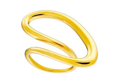 Δαχτυλίδι Από Ατσάλι Επιχρυσωμένο AS37544 - AMOR AMOR - 