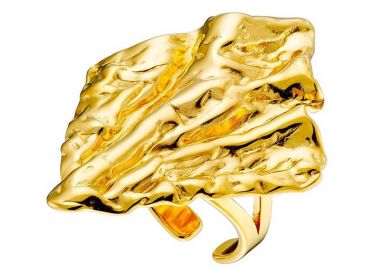 Δαχτυλίδι Από Ατσάλι Επιχρυσωμένο AS37554 - AMOR AMOR - 