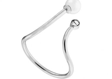 Δαχτυλίδι από Ατσάλι Με Μαργαριτάρι AS36040 - AMOR AMOR - 