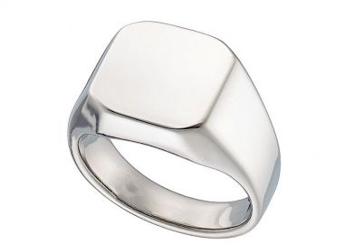 Δαχτυλίδι Από Ατσάλι Τετράγωνο AS37500 - AMOR AMOR - 