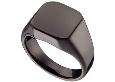 Δαχτυλίδι Από Ατσάλι Τετράγωνο AS37501 - AMOR AMOR - 