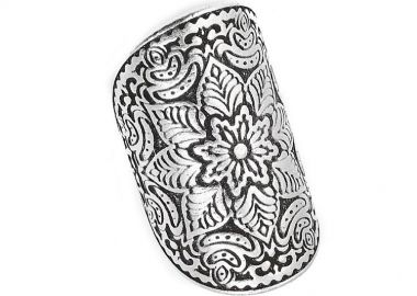 Δαχτυλίδι Από Ορείχαλκο Επαργυρωμένο Mandala PF39954 - AMOR AMOR - 