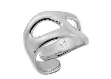 Δαχτυλίδι Από Ορείχαλκο Επαργυρωμένο PF30263 - AMOR AMOR - 