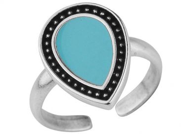 Δαχτυλίδι Από Ορείχαλκο Επαργυρωμένο PF34358 - AMOR AMOR - 