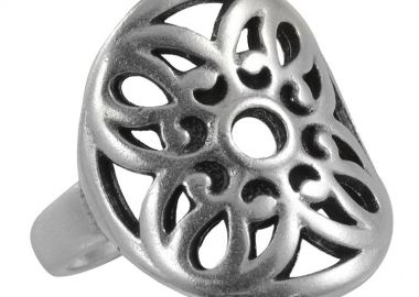 Δαχτυλίδι Από Ορείχαλκο Επαργυρωμένο PF39938 - AMOR AMOR - 