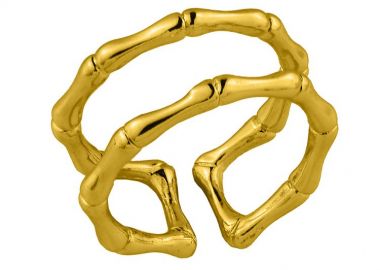 Δαχτυλίδι Από Ορείχαλκο Επιχρυσωμένο 24Κ Bones NI38659 - AMOR AMOR - 