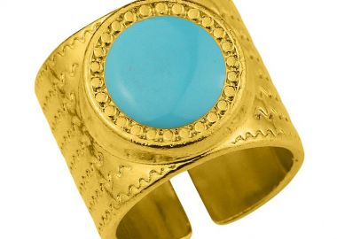 Δαχτυλίδι Από Ορείχαλκο Επιχρυσωμένο 24Κ PF34305 - AMOR AMOR - 