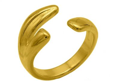 Δαχτυλίδι Από Ορείχαλκο Επιχρυσωμένο 24Κ PF37398 - AMOR AMOR - 