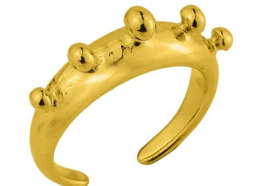 Δαχτυλίδι Από Ορείχαλκο Επιχρυσωμένο 24Κ PF38763 - AMOR AMOR - 