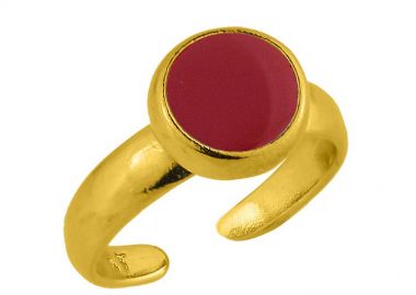 Δαχτυλίδι Από Ορείχαλκο Επιχρυσωμένο 24Κ PF38768 - AMOR AMOR - 