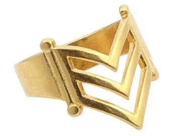 Δαχτυλίδι Από Ορείχαλκο Επιχρυσωμένο 24Κ PF39931 - AMOR AMOR - 