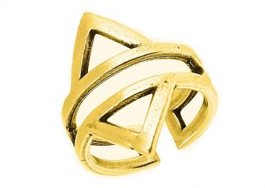 Δαχτυλίδι Από Ορείχαλκο Επιχρυσωμένο 24Κ PF39957 - AMOR AMOR - 