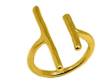 Δαχτυλίδι Από Ορείχαλκο Επιχρυσωμένο 24Κ PF39959 - AMOR AMOR - 