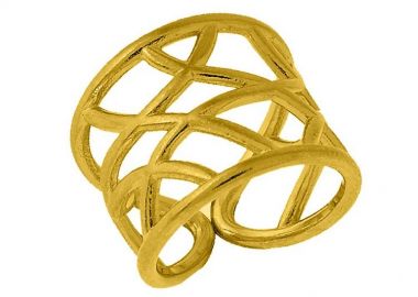 Δαχτυλίδι Από Ορείχαλκο Επιχρυσωμένο 24Κ PF39963 - AMOR AMOR - 