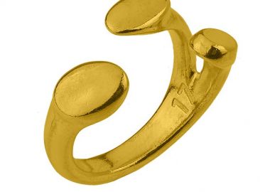 Δαχτυλίδι Από Ορείχαλκο Επιχρυσωμένο PF38541 - AMOR AMOR - 