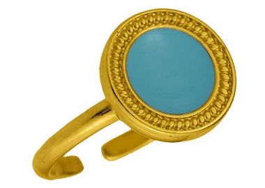 Δαχτυλίδι Από Ορείχαλκο Επιχρυσωμένο PF38588 - AMOR AMOR - 