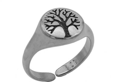 Δαχτυλίδι Από Ορείχαλκο Με Δέντρο PF37401 - AMOR AMOR - 