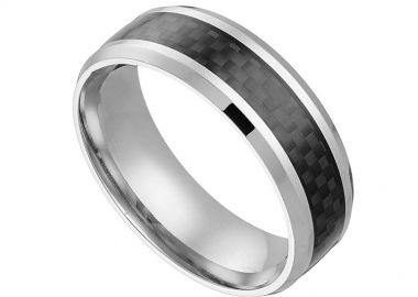 Δαχτυλίδι Βέρα Από Ατσάλι AS31043 - AMOR AMOR - 