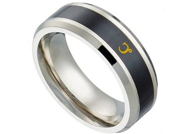 Δαχτυλίδι Βέρα Από Ατσάλι AS31046 - AMOR AMOR - 