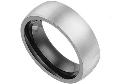 Δαχτυλίδι Βέρα Από Ατσάλι AS31047 - AMOR AMOR - 