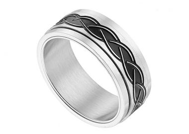 Δαχτυλίδι Βέρα Από Ατσάλι AS31050 - AMOR AMOR - 