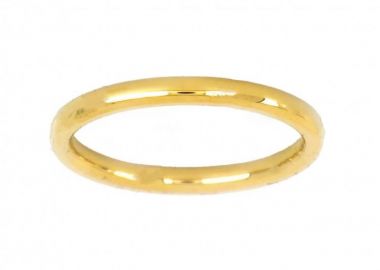 Δαχτυλίδι Βέρα Από Ατσάλι Επιχρυσωμένο TU30950 - AMOR AMOR - 