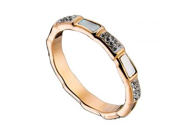 Δαχτυλίδι βεράκι από ατσάλι rose gold - Asimenio - 