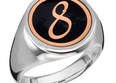 Δαχτυλίδι Chevalier Από Ασήμι 925 Επιπλατινωμένο Με Αριθμό PE39259 - AMOR AMOR - 