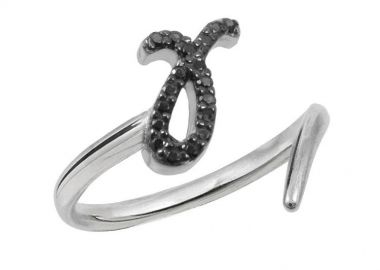 Δαχτυλίδι Chevalier Από Ασήμι 925 Επιπλατινωμένο Με Μονόγραμμα Γ PS30617 - AMOR AMOR - 