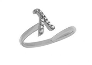 Δαχτυλίδι Chevalier Από Ασήμι 925 Επιπλατινωμένο Με Μονόγραμμα λ PS30662 - AMOR AMOR - 