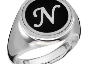 Δαχτυλίδι Chevalier Από Ασήμι 925 Επιπλατινωμένο Με Μονόγραμμα PE39251 - AMOR AMOR - 